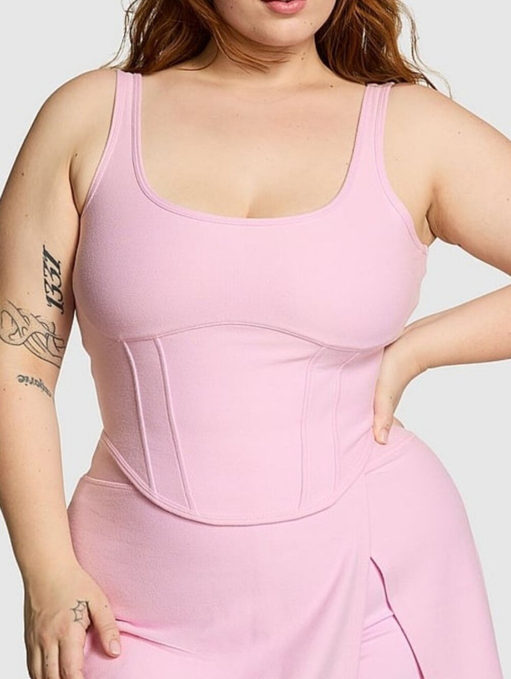 The Cinched Piqué Corset Top